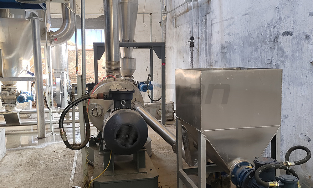 某公司研磨機項目現場